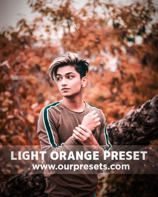 Lightroom light orange preset