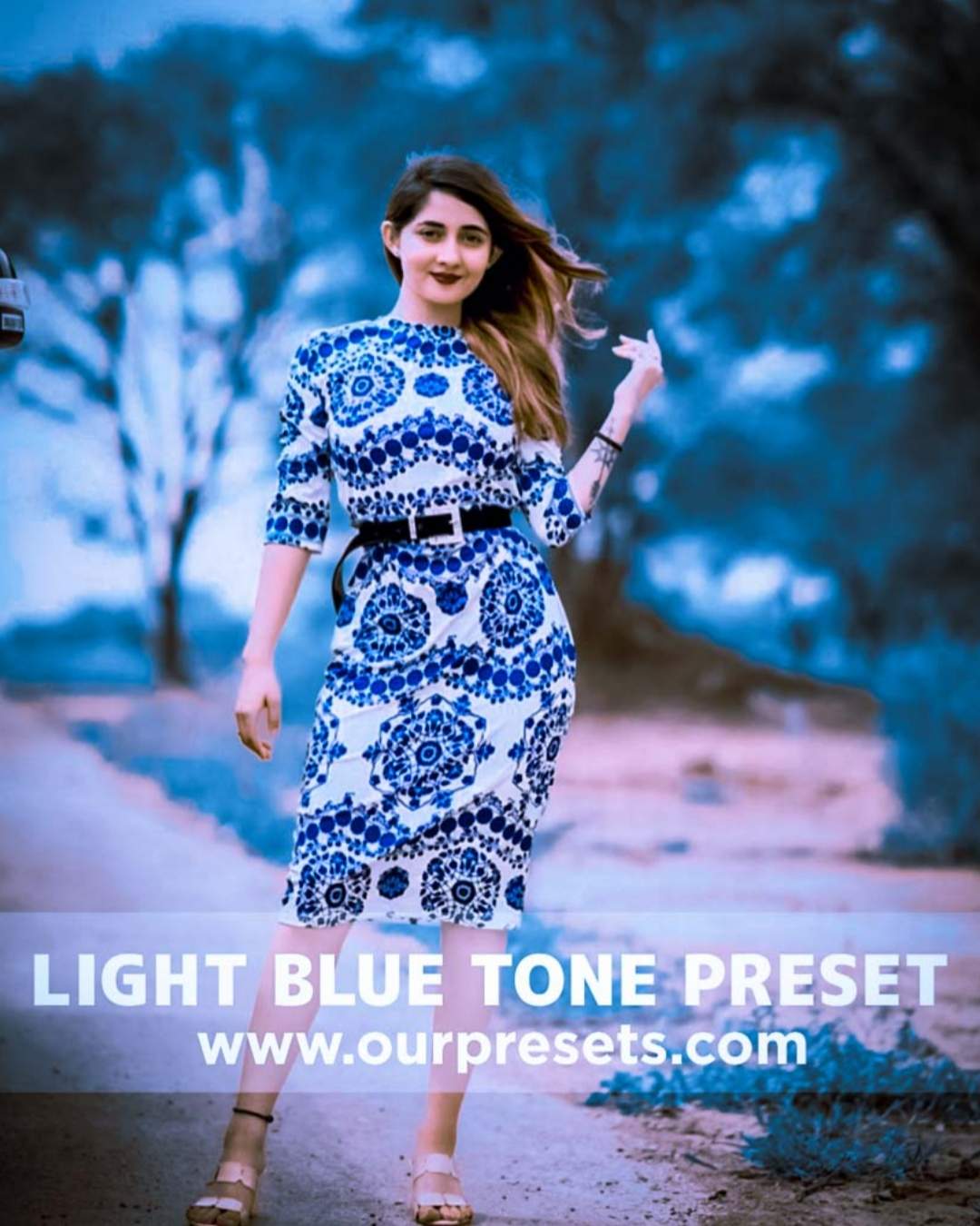 Light blue tone preset