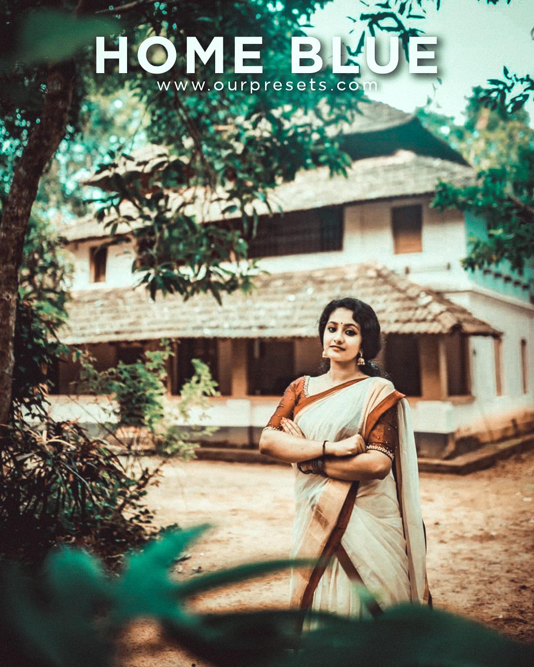 Home blue lightroom preset