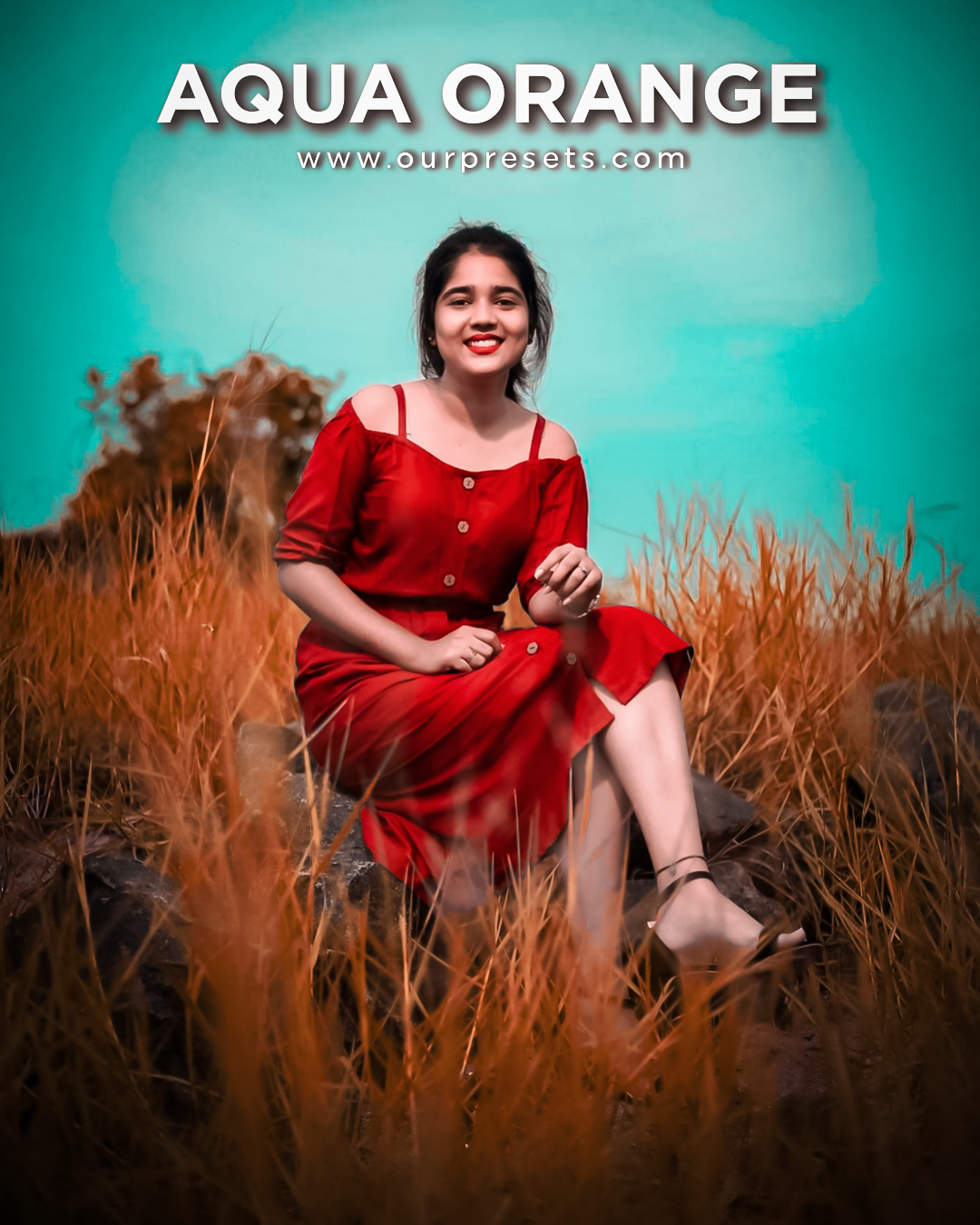 Aqua orange lightroom preset