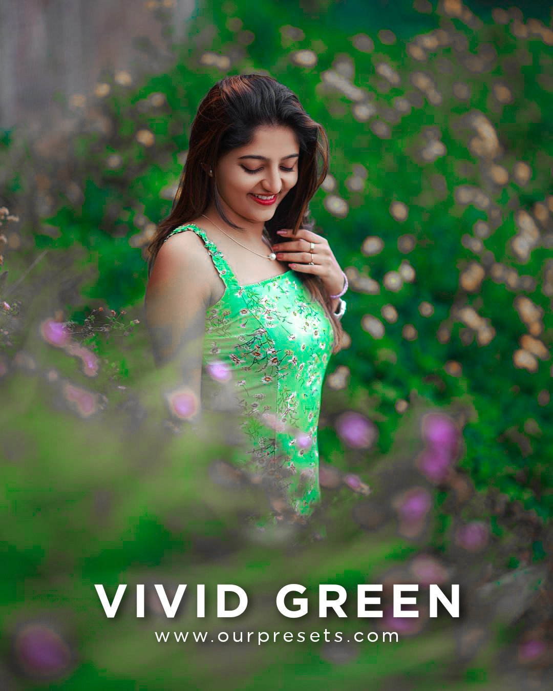 Vivid green lightroom presets
