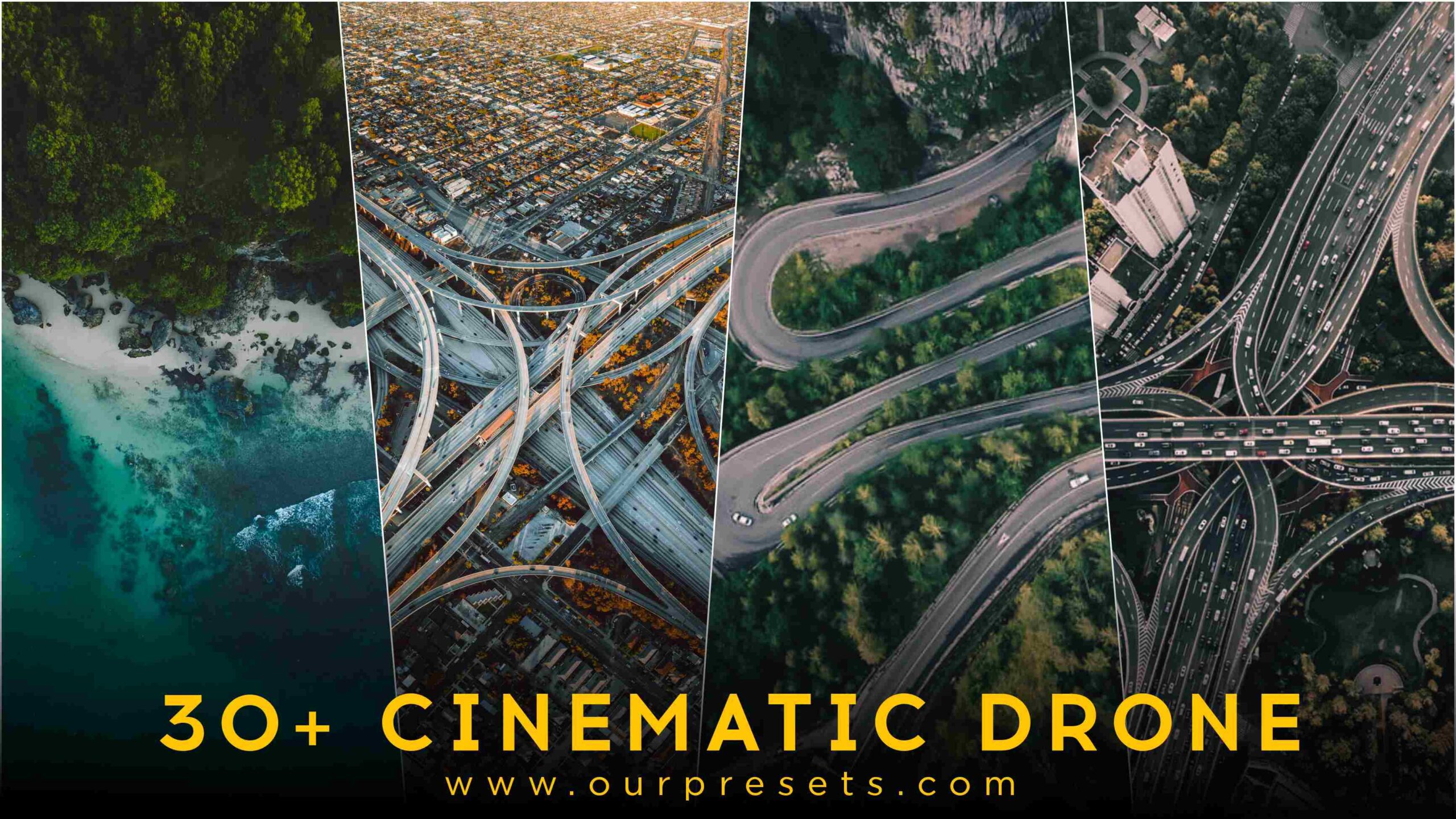 Lightroom 30+ cinematic drone presets