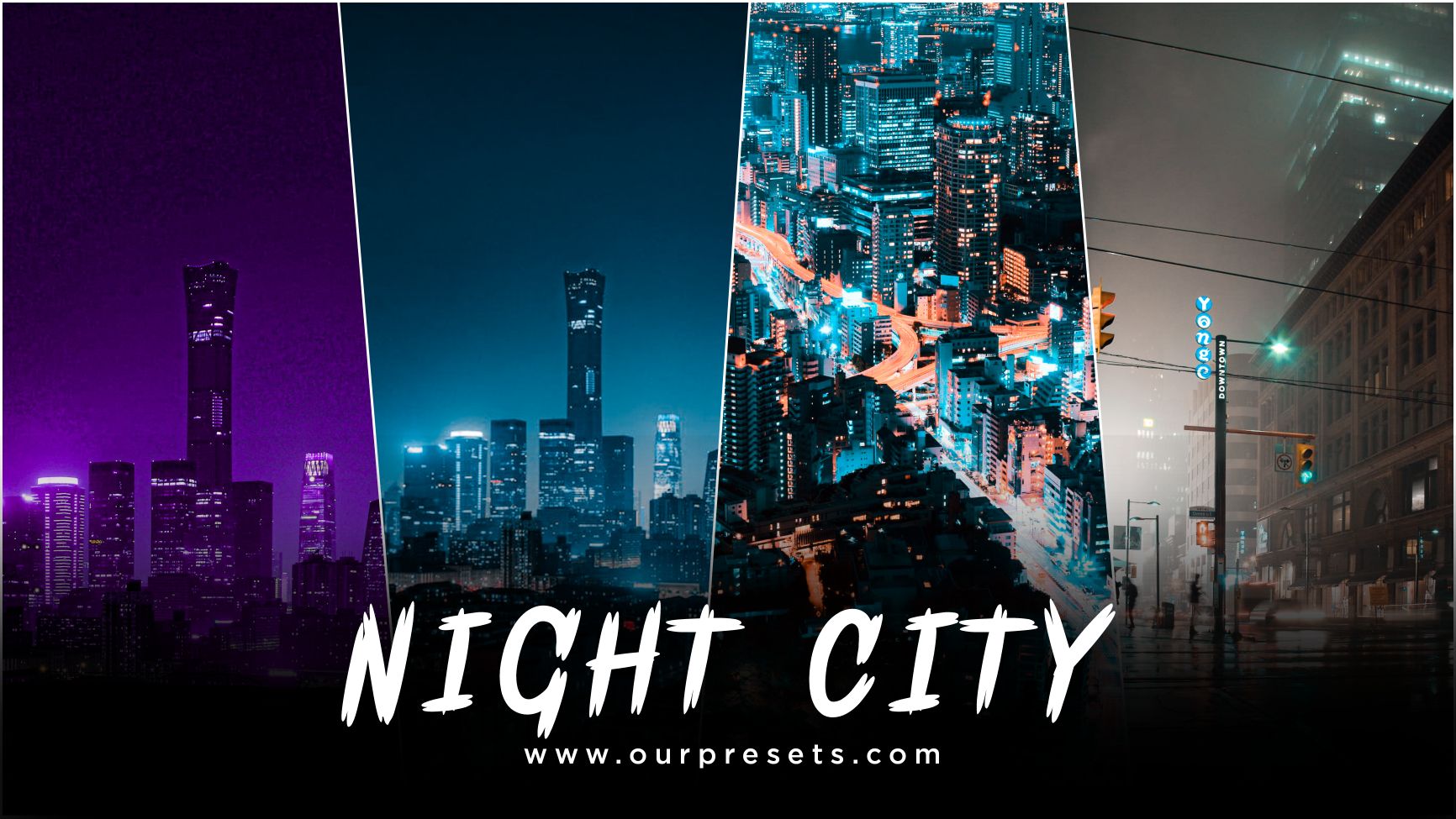 Night city lightroom presets
