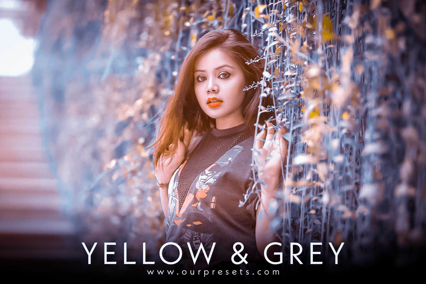 Lightroom yellow and grey preset
