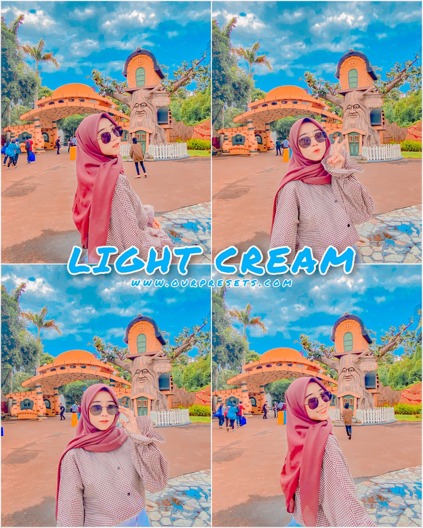 Light cream lightroom preset