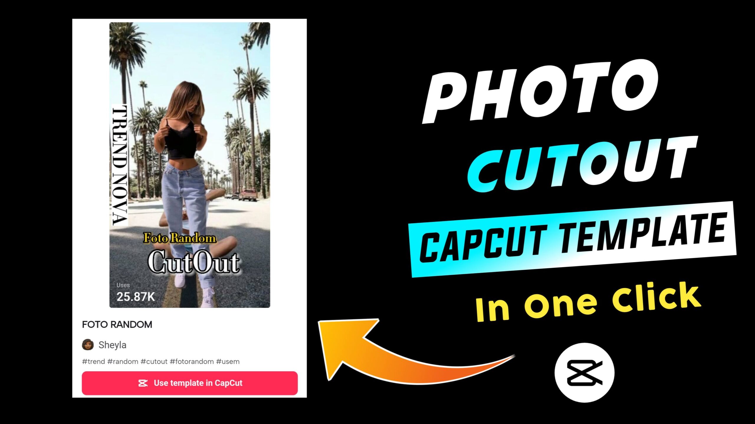 Photo Cutout Capcut Template Link 2023