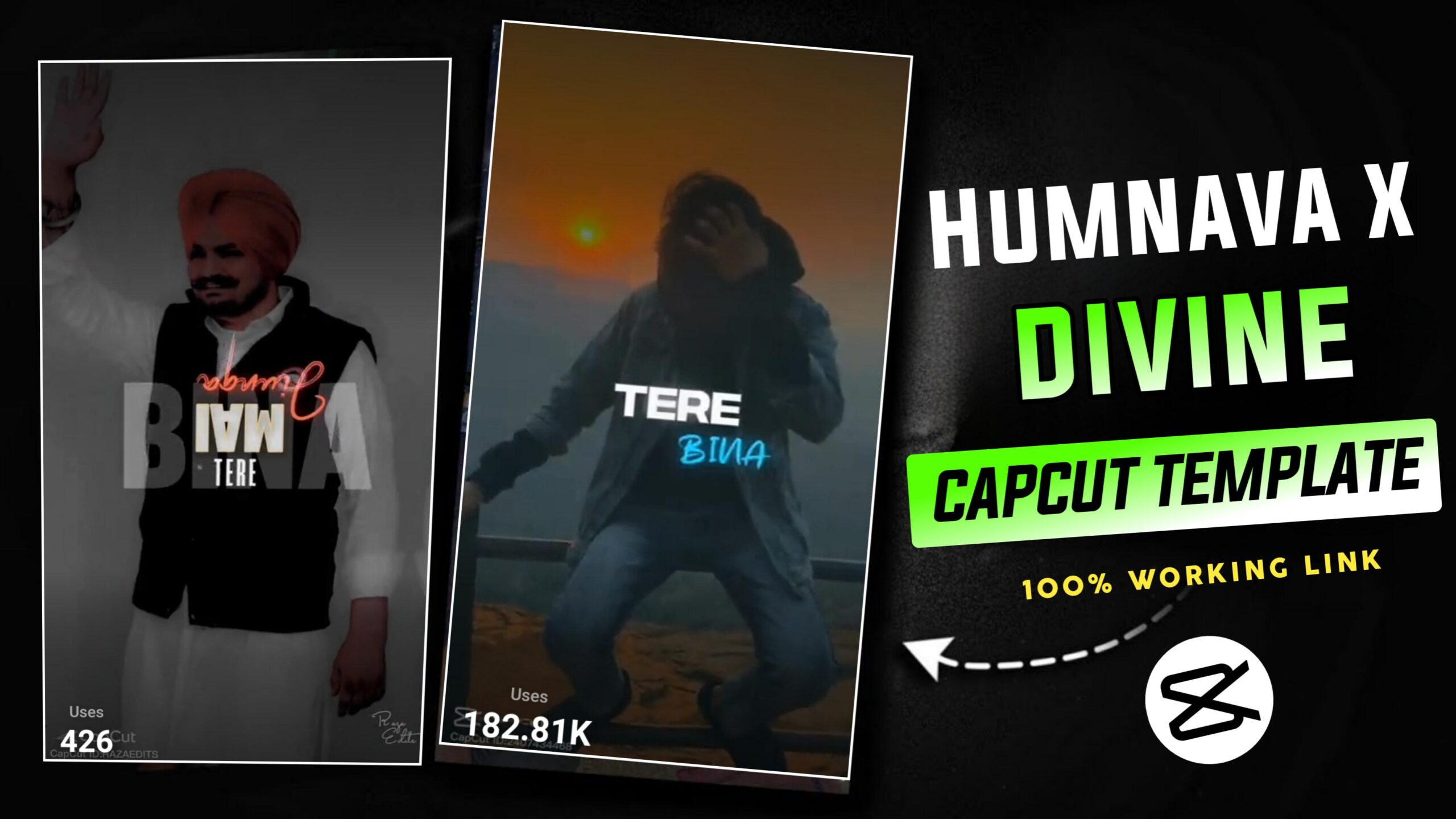 Humnava x Divine Capcut Template