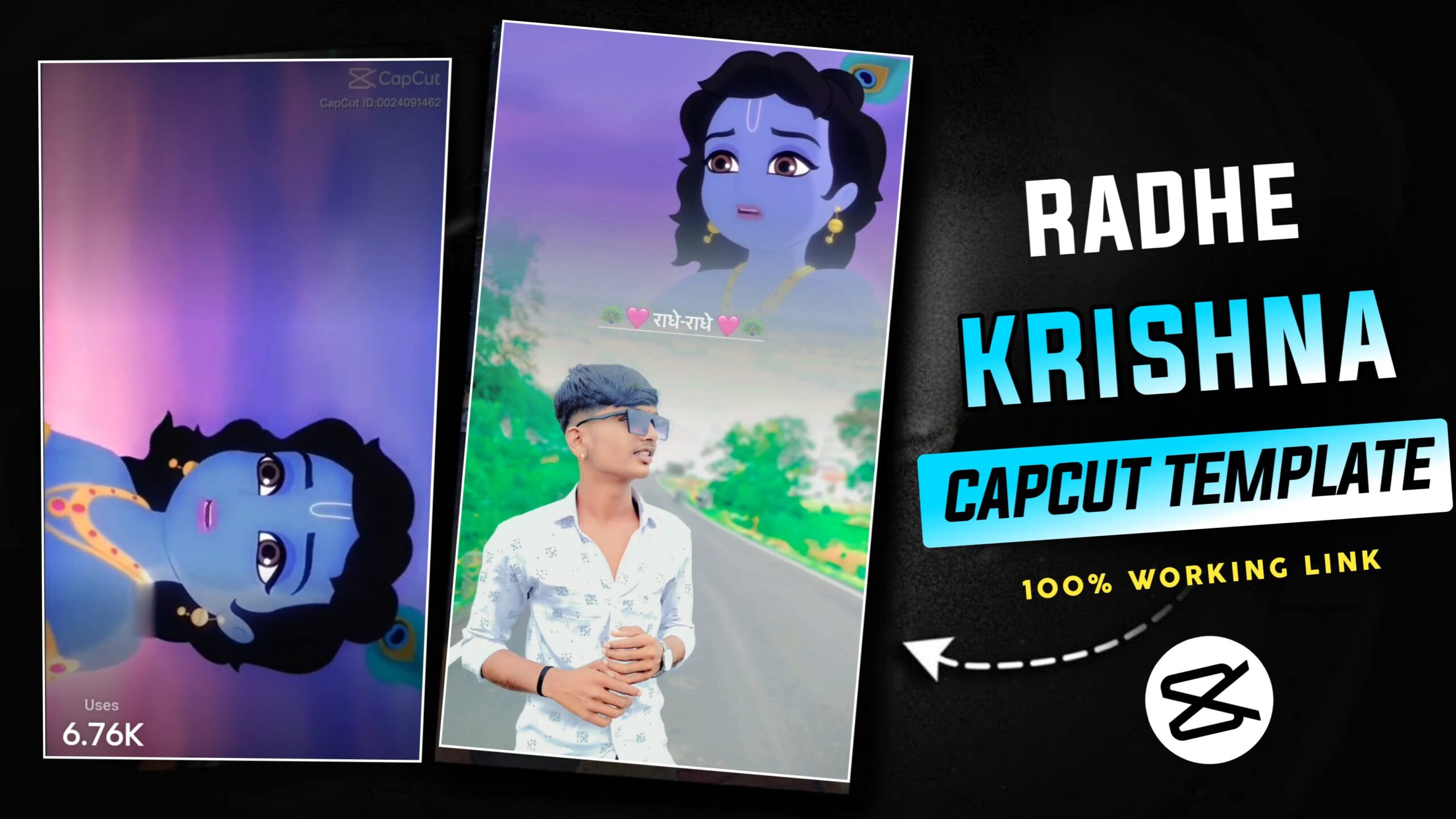Radhe Tum Us Ananya Prem Ki Shiromani Ho CapCut Template