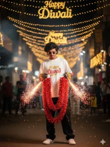 New Trend Fireworks Google Gemini Diwali Ai Photo Editing Prompts